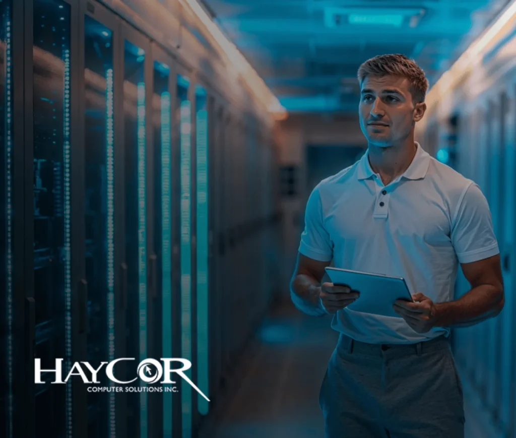 Server racks in a data centre